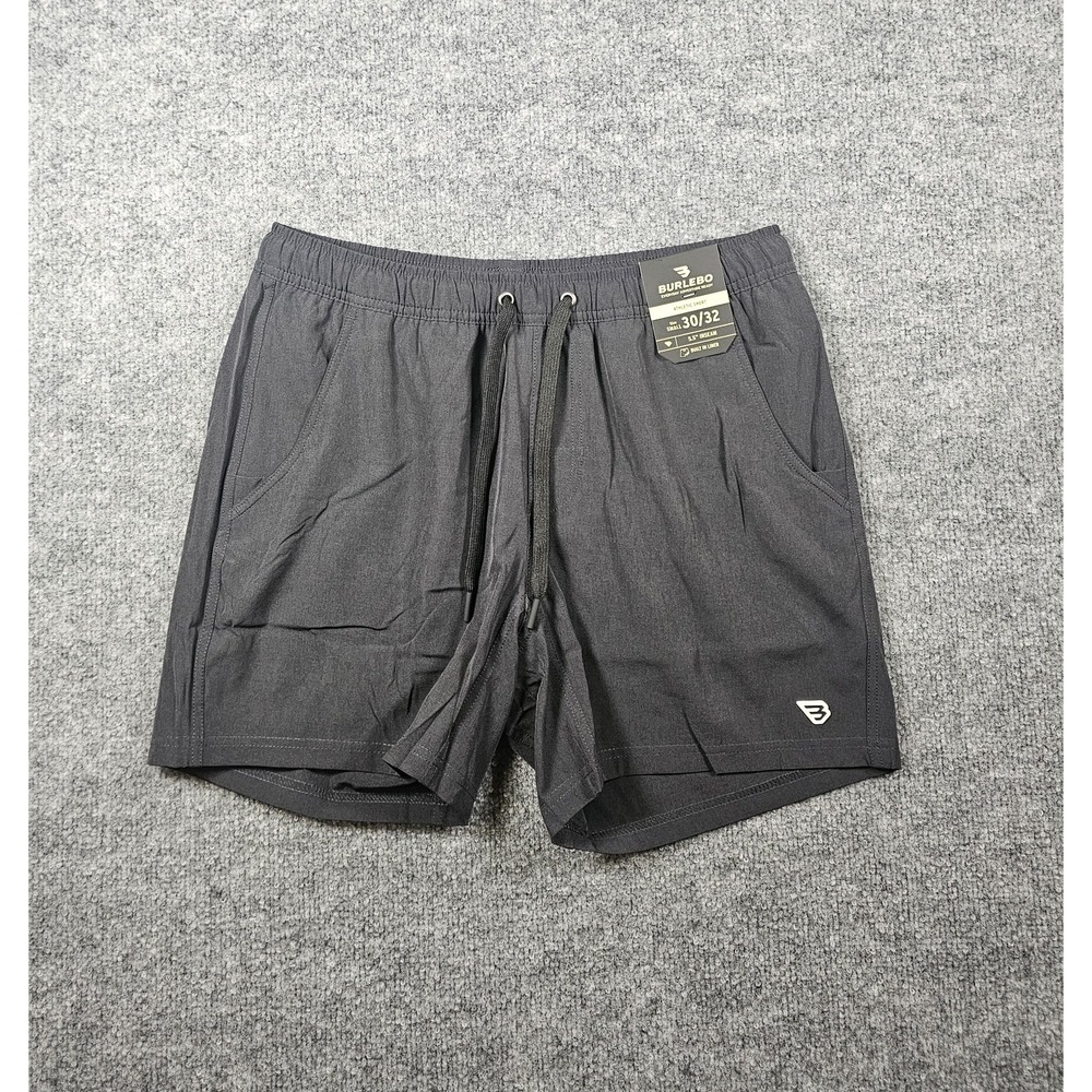 Burlebo Men's Athletic Shorts Black With RDC Liner Size Small 5.5" Inseam